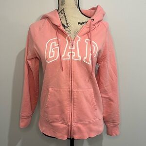 GAP Y2K Women's Coral Zip-Up Hoodie